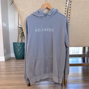 Unisex Seaside Pullover Hoodie, Blue